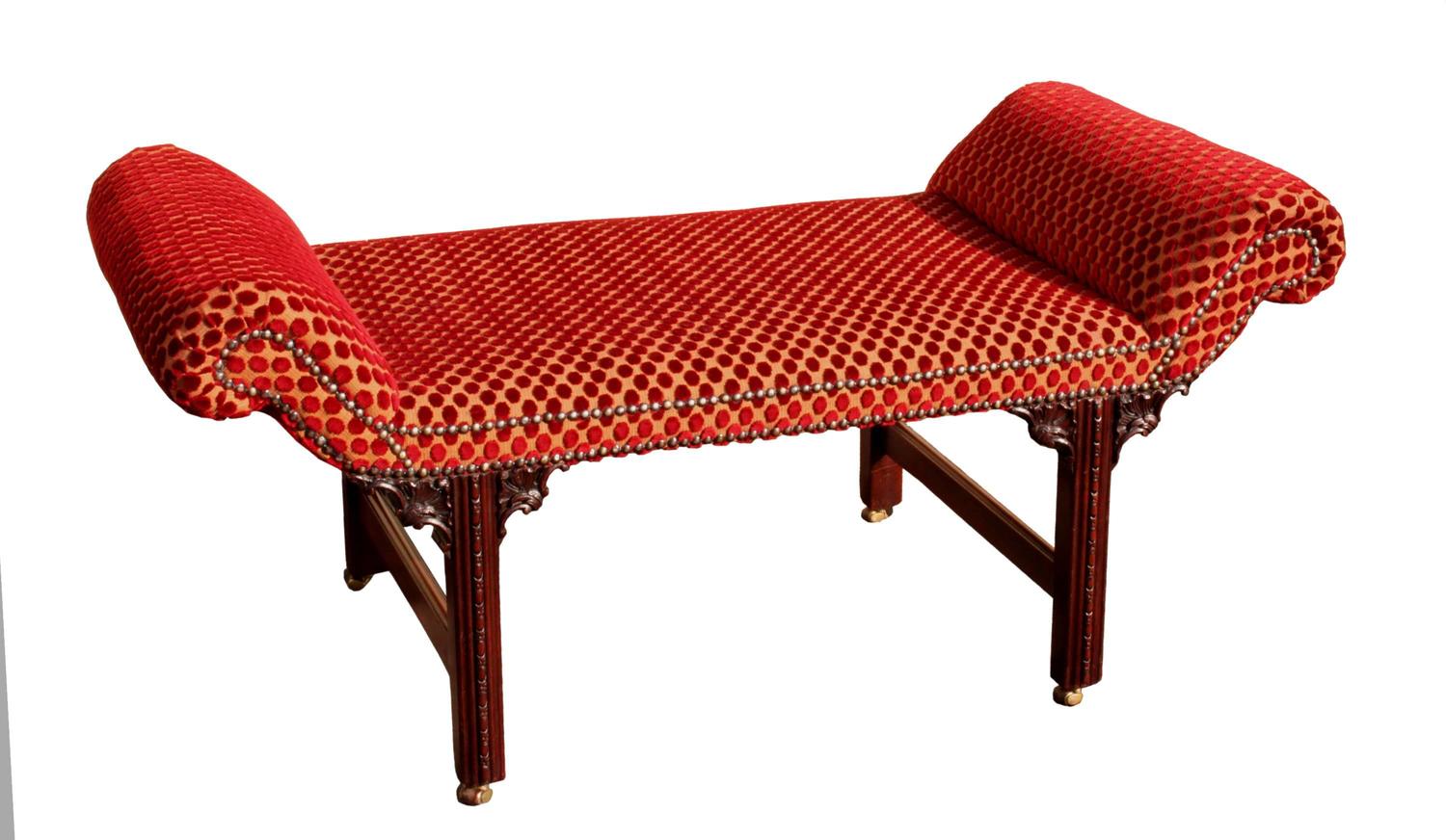 Pair of Chippendale Window Seats For Sale at 1stdibs