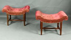 Pair of Chippendale Stools