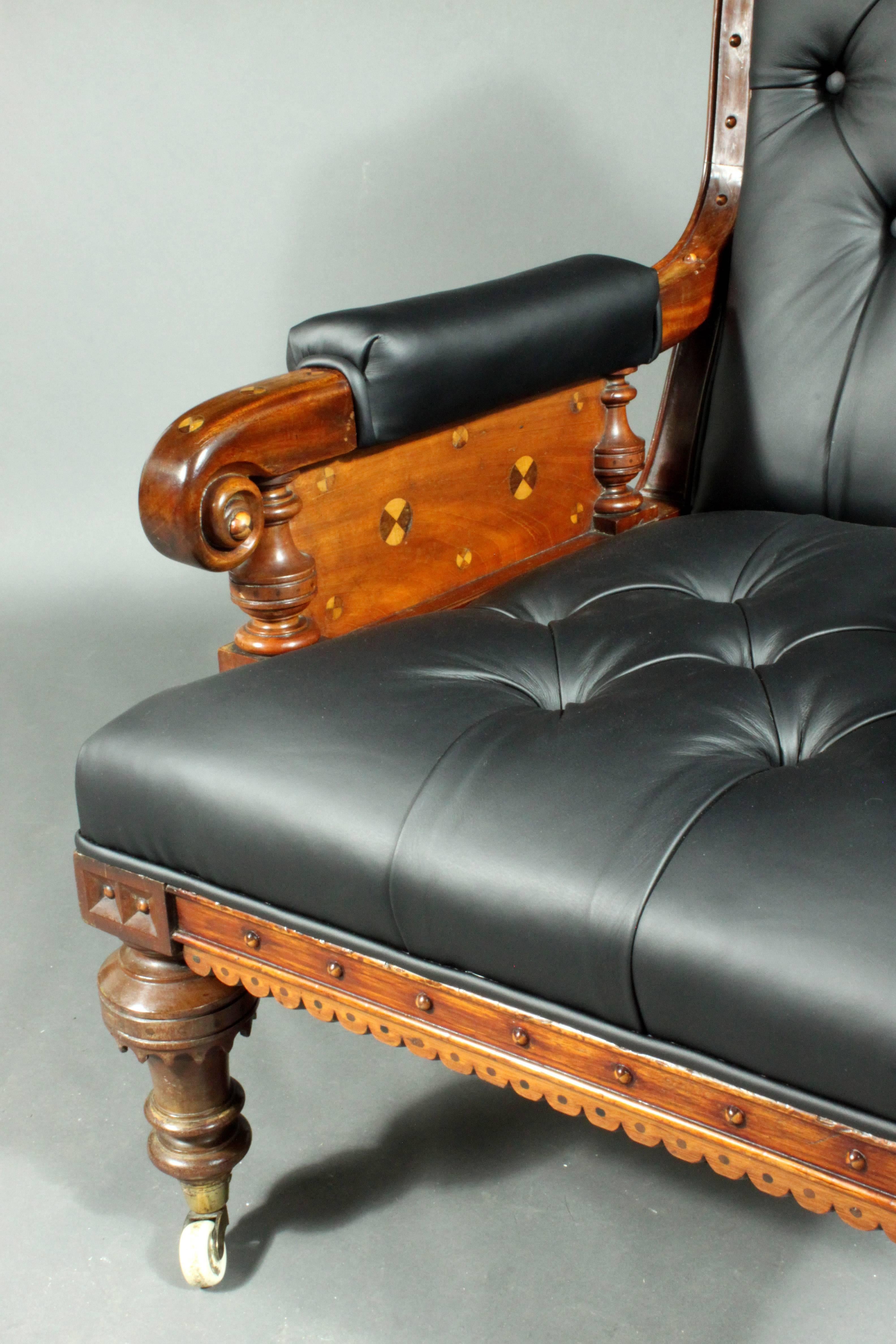 leather victorian chair