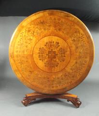 Antique Satinwood Marquetry Centre Table