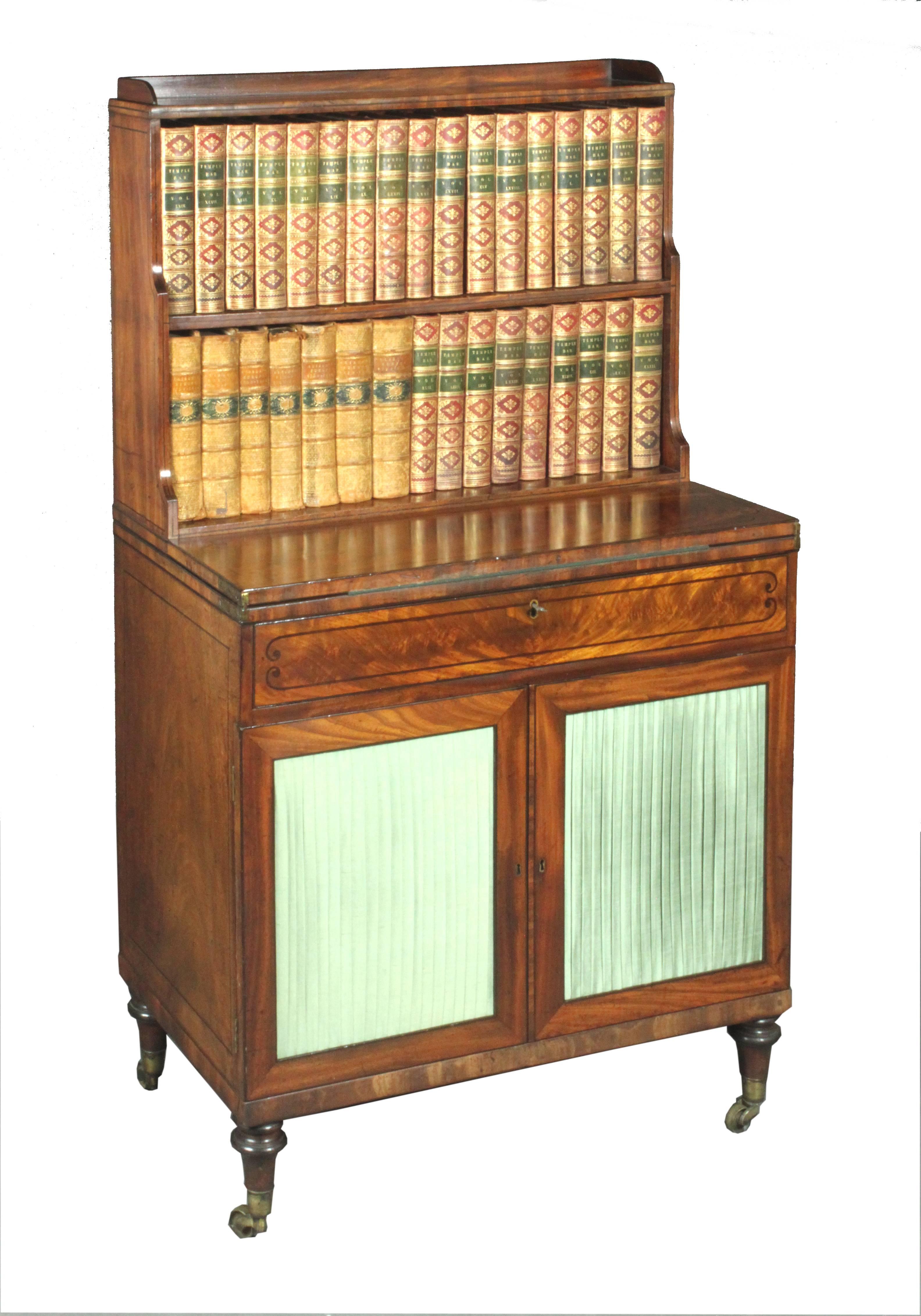 Early 19th Century Regency Mahogany Lady's Writing Cabinet For Sale
