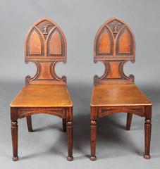 Pair of Antique Hall Chairs