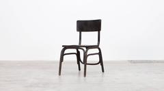 1920s black wooden Ferdinand Kramer Bentwood Easy Chair