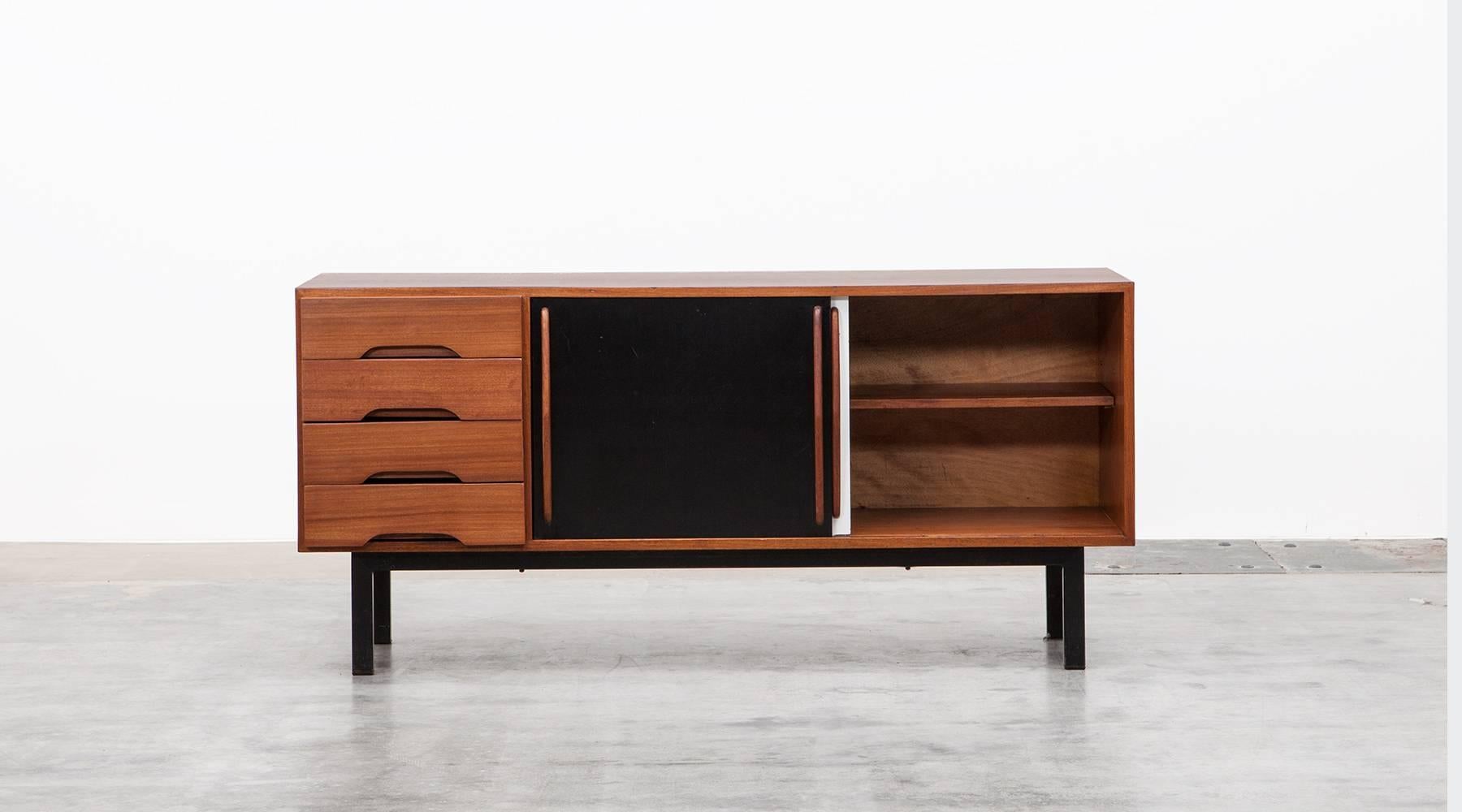French Charlotte Perriand Sideboard in Mahogany 'c'