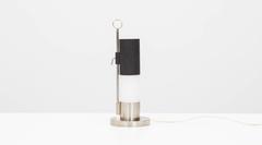 1960s black & white, glass and steel Table Lamp by Arredoluce 'a'