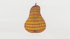 1970s colored Thomas Bayrle Serigraph on Paper 'e'