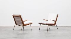 Peter Hvidt Lounge Chairs with Armrests * NEW UPHOLSTERY *