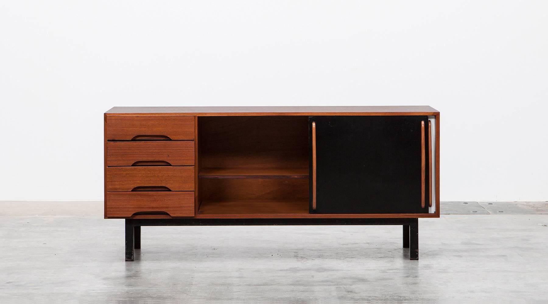 Mid-Century Modern Charlotte Perriand Sideboard in Mahogany 'd'