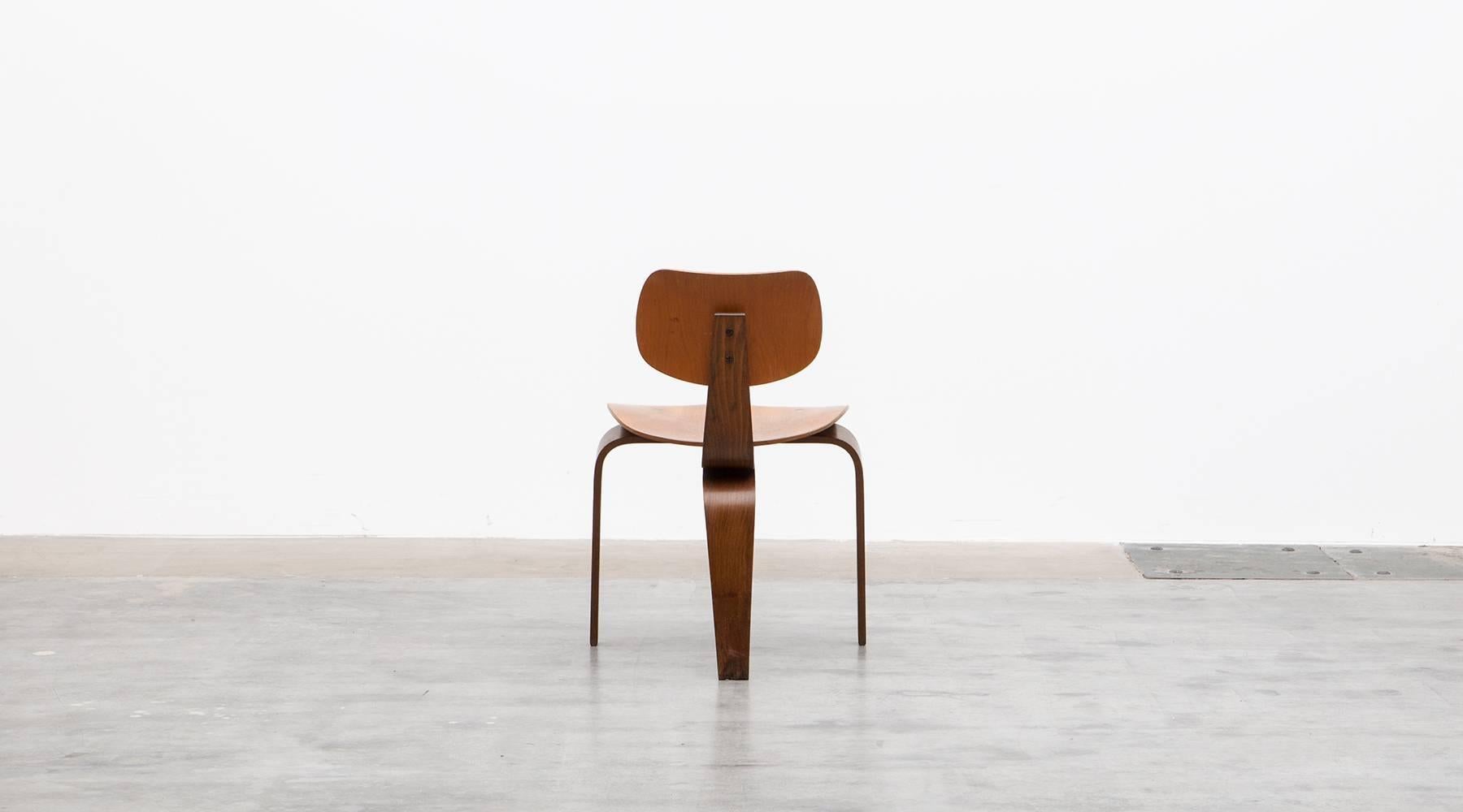 Mid-20th Century Egon Eiermann Chair in Beech