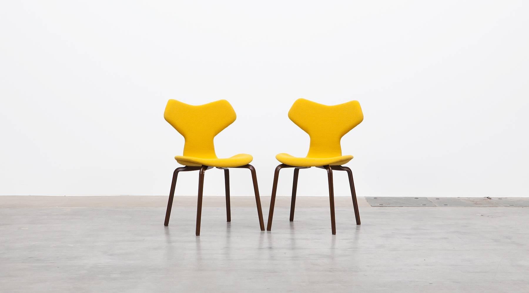 Danish Set of Six Arne Jacobsen Grand Prix Chairs *NEW UPHOLSTERY*