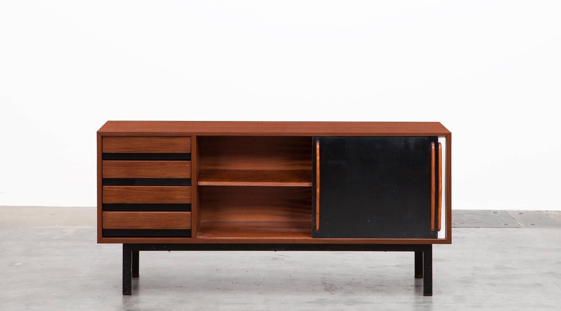 French Charlotte Perriand Sideboard in Mahogany 'f'