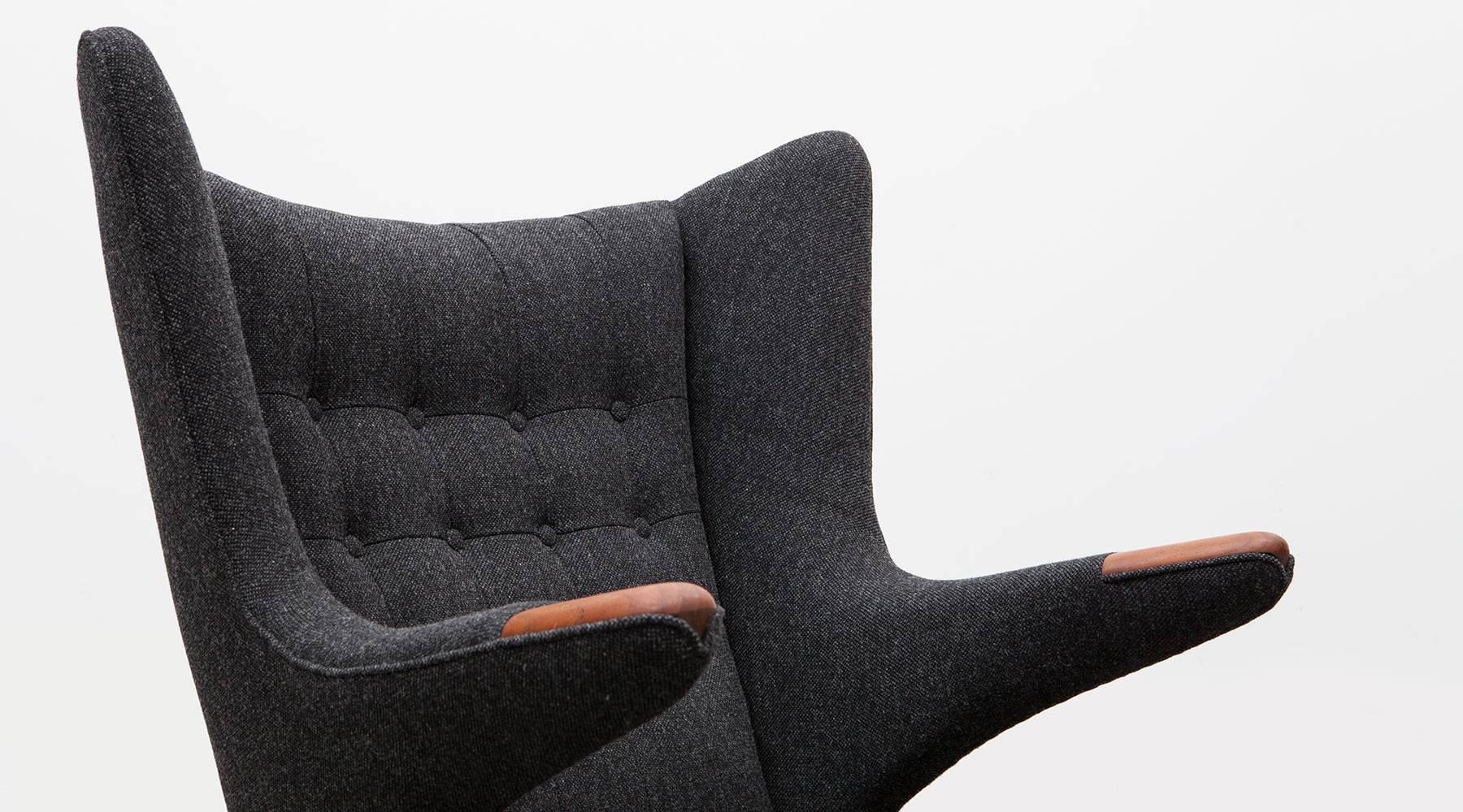 Wool Hans Wegner Papa Bear Chair 'C' 