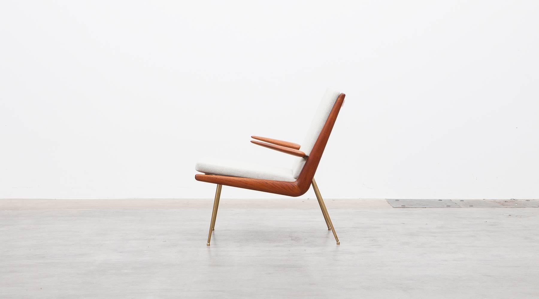 Danish Peter Hvidt Lounge Chairs with Armrests 'C'