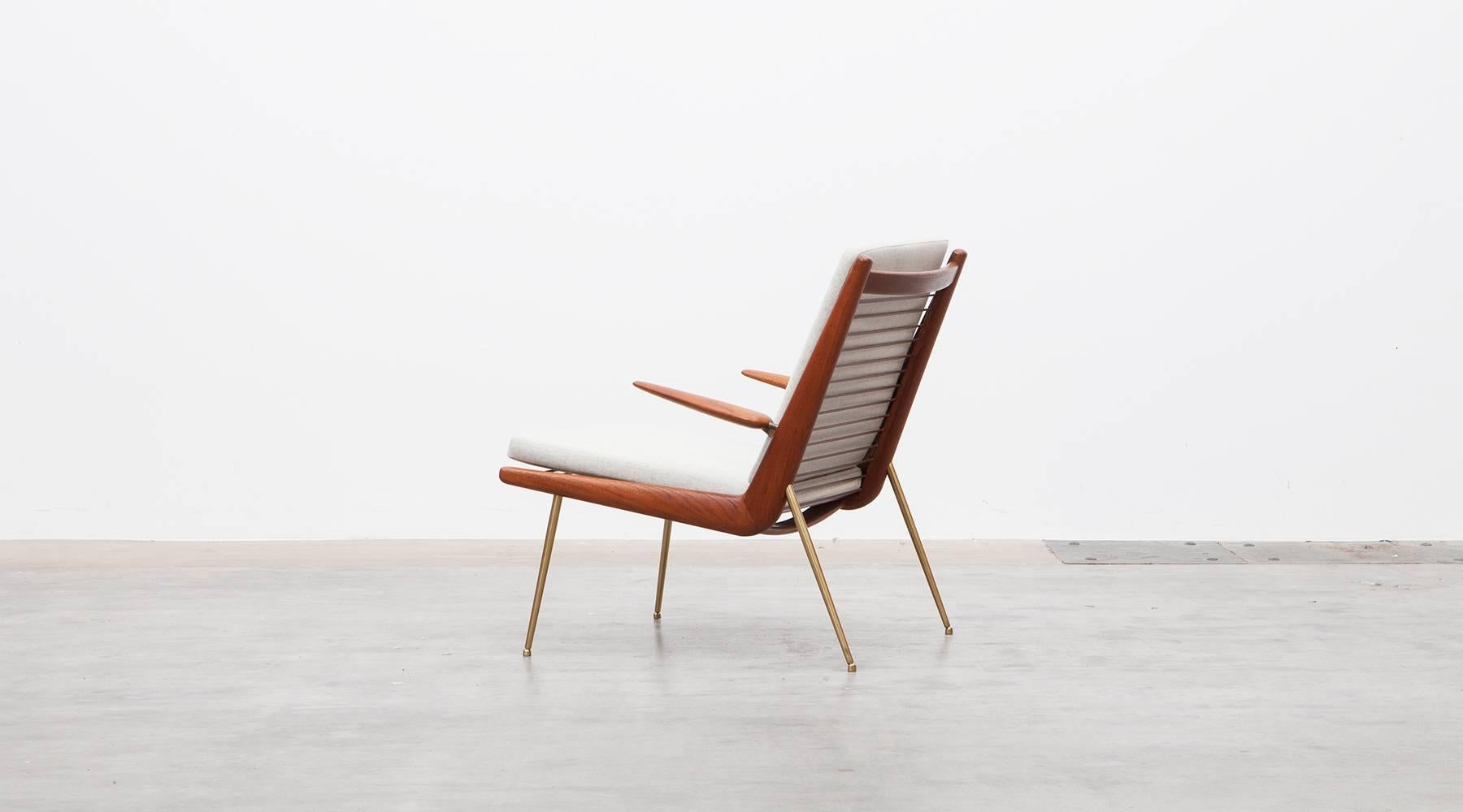 Peter Hvidt Lounge Chairs with Armrests 'C' In Excellent Condition In Frankfurt, Hessen, DE