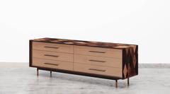 Contemporary Brown Wooden Sideboard by Johannes Hock 'e'