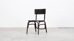 1920s black beech bentwood Easy Chairs by Ferdinand Kramer (8)