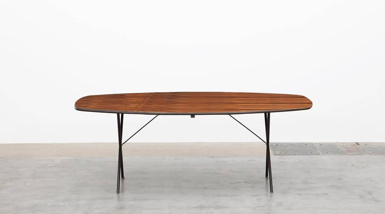 1950 S Brown Wooden Dining Table By George Nelson For At 1stdibs Mid Century Modern 1950 S Brown Wooden Dining Table By George Nelson For