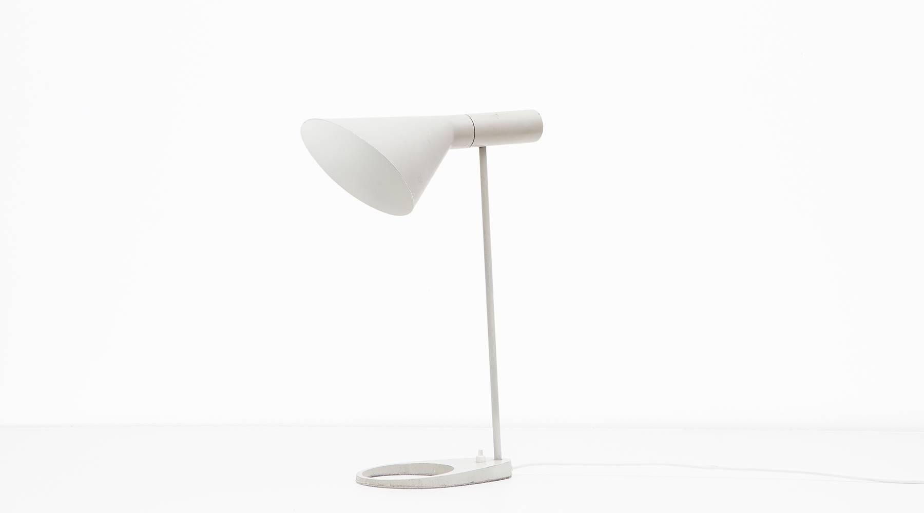 Danish 1950s white Desk Lamp by Arne Jacobsen  For Sale
