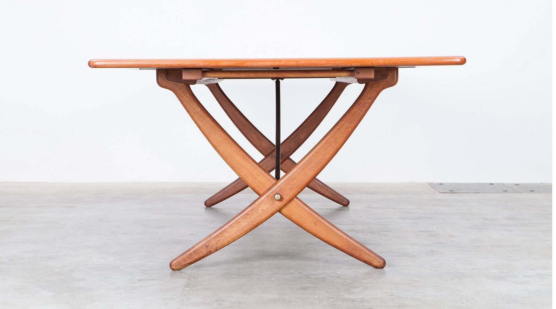 Danish Hans Wegner Folding Dining Table For Sale