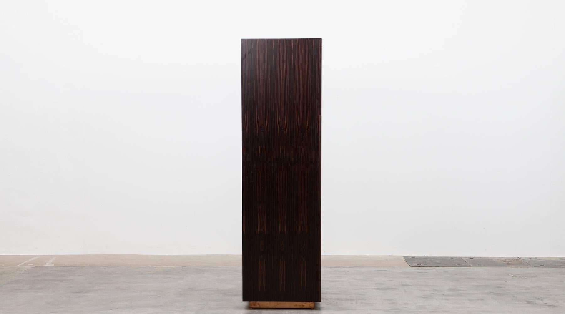 German Contemporary Brown Wooden Cabinet by Johannes Hock