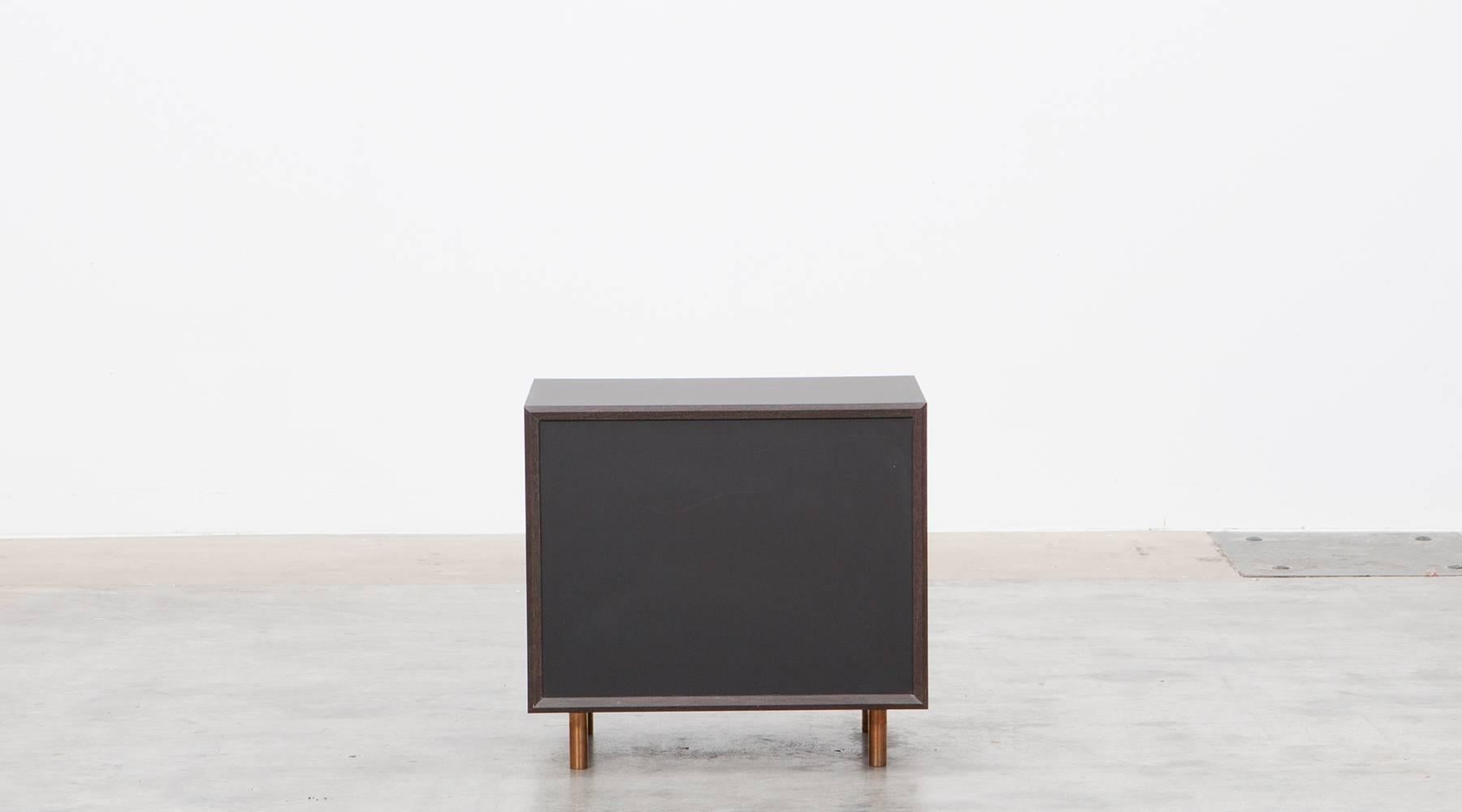 Contemporary Brown Wood Pair of Nightstands by Johannes Hock 2