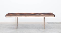 Contemporary Brown Wood and Rosewood Desk by Johannes Hock 'C'