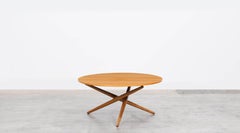 1950s Brown Wooden Eat and Tea Table by Jürg Bally 'j'