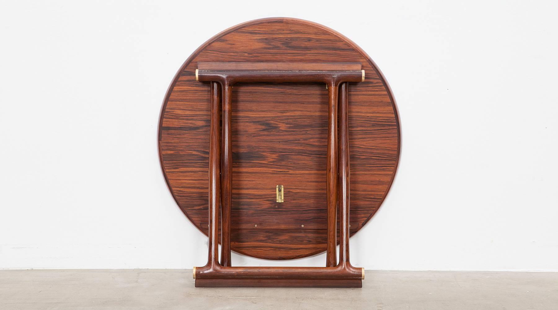 1950s Brown Rosewood Occasional Table by Mogens Lassen 1