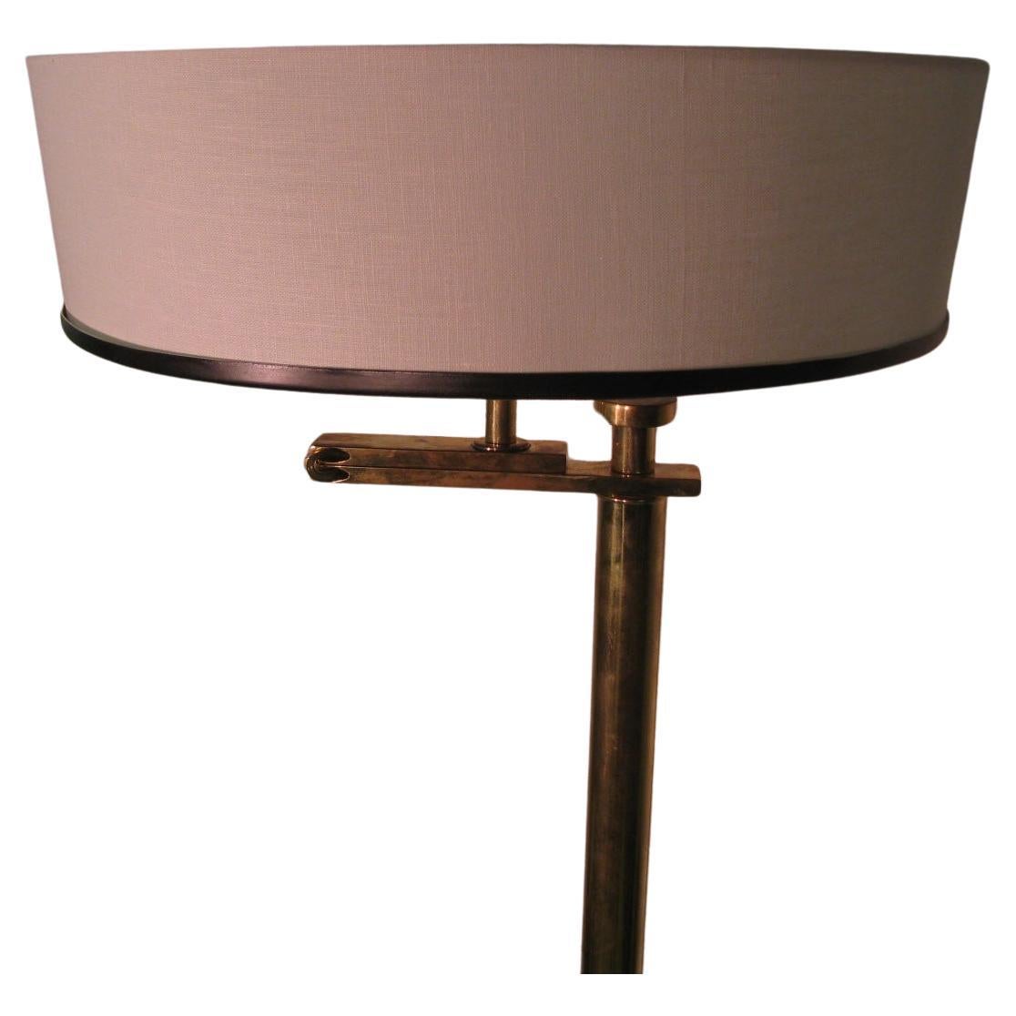 Art Deco Mid-Century Modern Reading or Torchiere Flip Lamp by Kurt Versen In Good Condition For Sale In Port Jervis, NY
