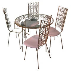 Arthur Umanoff Mid-Century Modern Granada Dining Table with Four Chairs