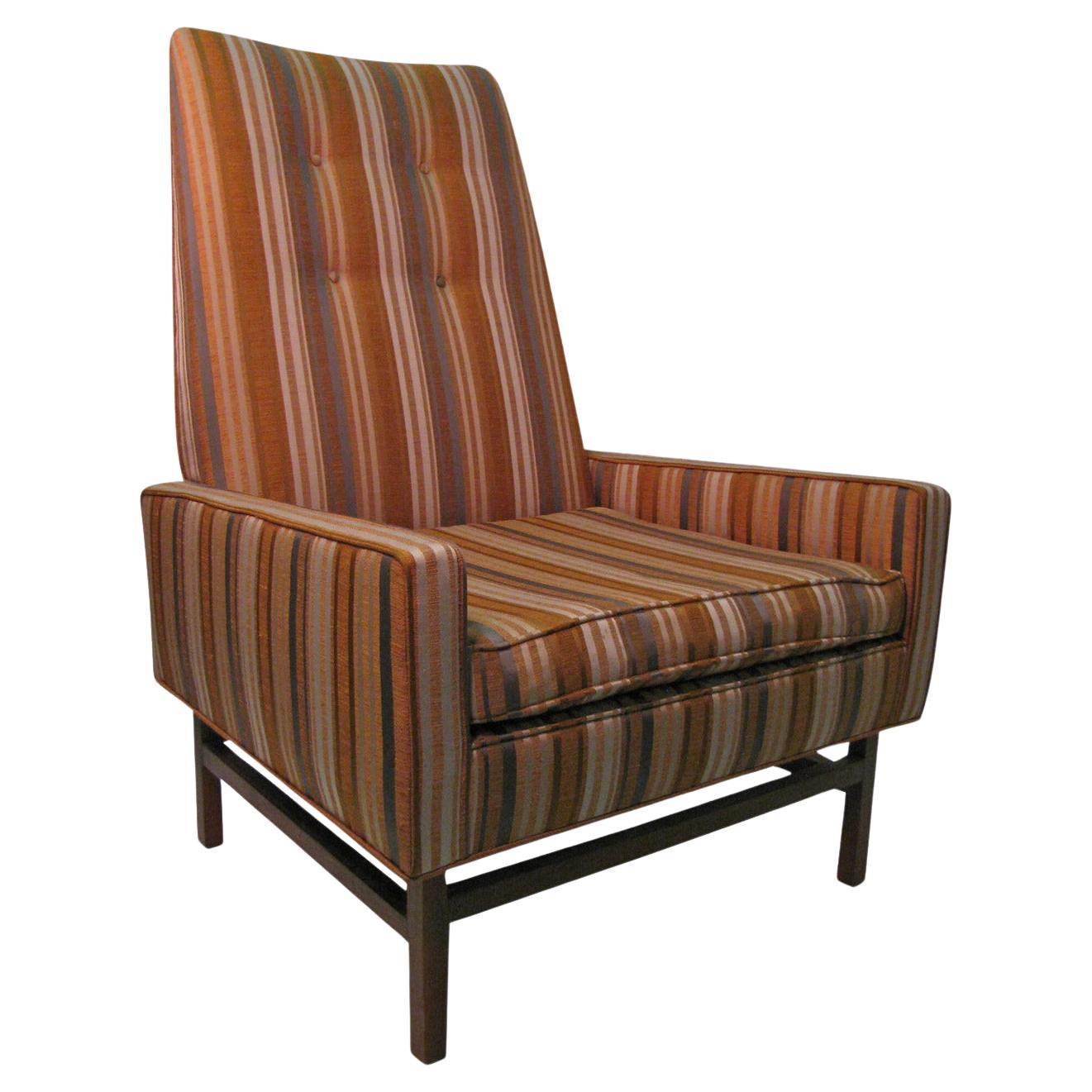 American Mid-Century Modern Lounge Armchair Style of Jens Risom For Sale