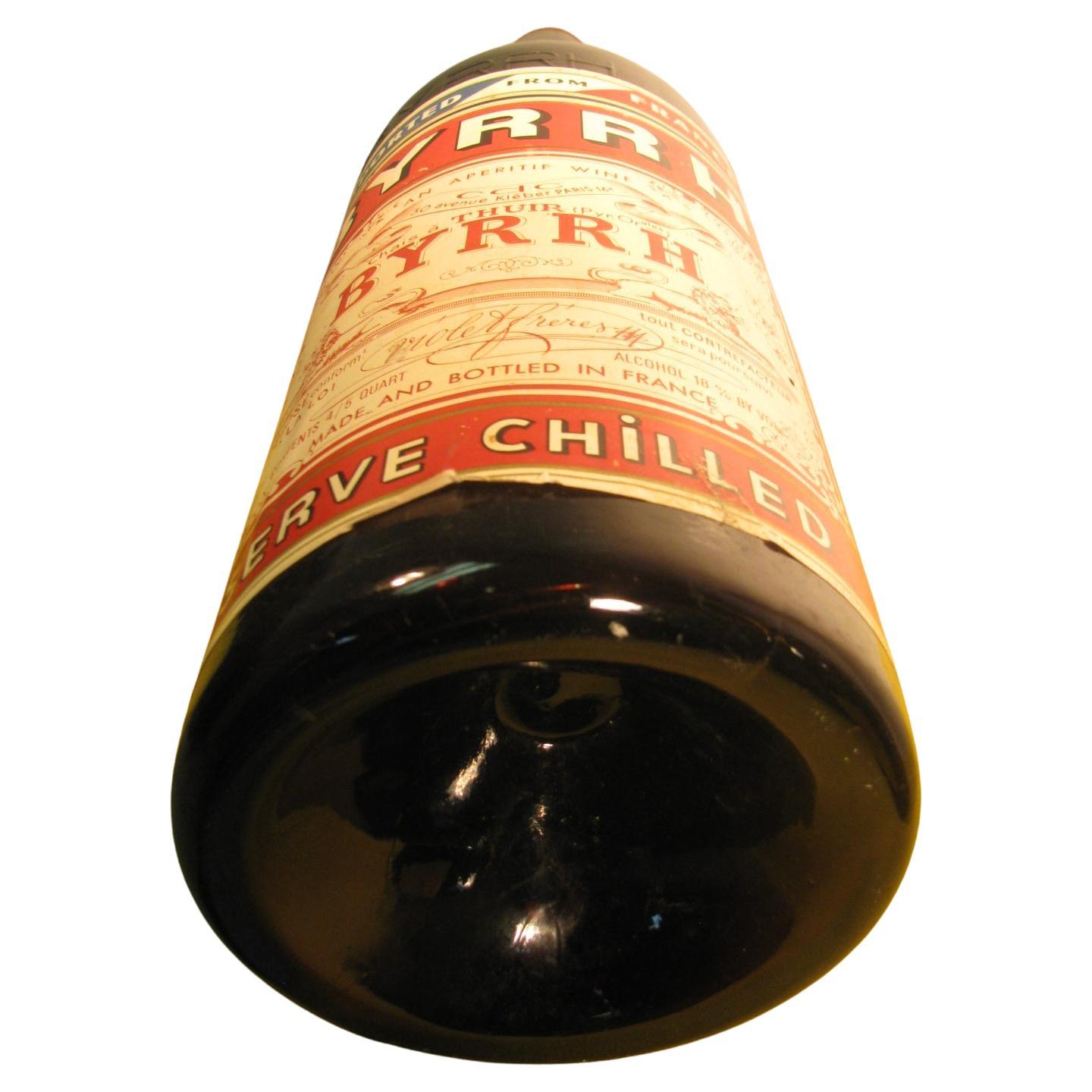 Französische Wein- und Spirituosenflasche aus Glas, Mid-Century  (Art déco) im Angebot