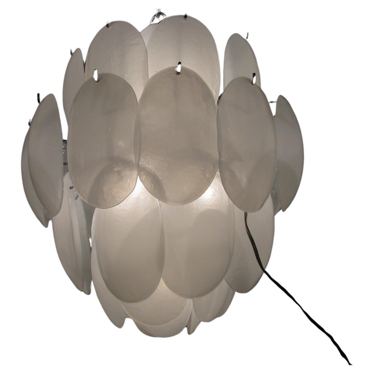 Mid-Century Modern Mid Century Modern Murano Glass Drop Chandelier For Sale