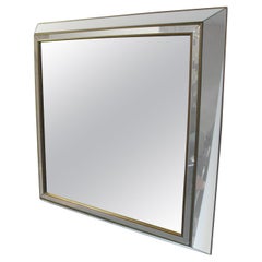 Mid Century French  C1940 Square Framed Mirror