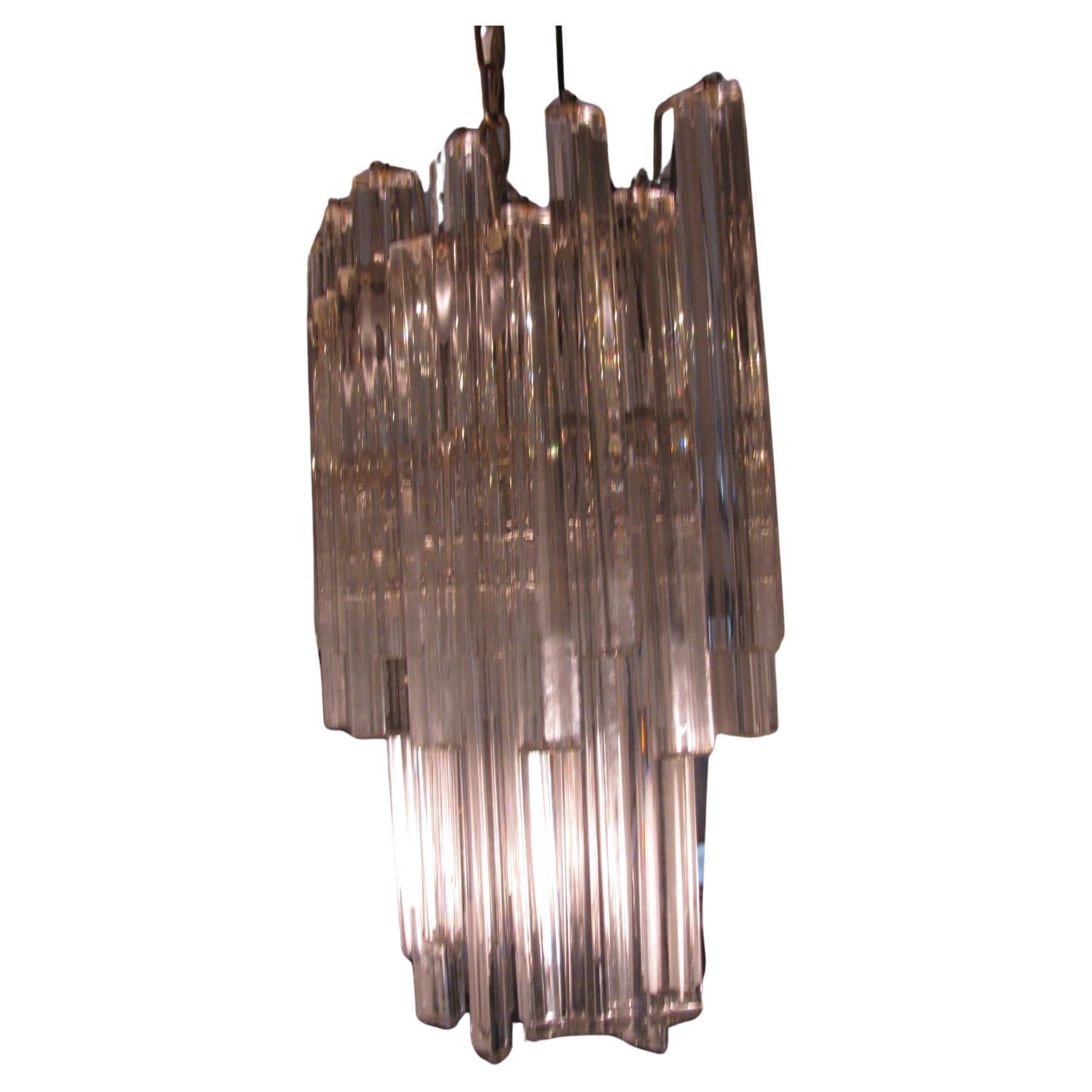Italian Mid-Century Modern Murano Oval Chandelier by Camer For Sale