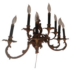 Large Bronze Louis XIV Style Wall Sconce
