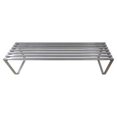 Mid-Century Modern Chrome Bench Cocktail Table Design Institute of America
