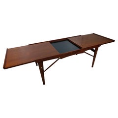 Mid-Century Modern Expanding Walnut Cocktail Table from the Netherlands