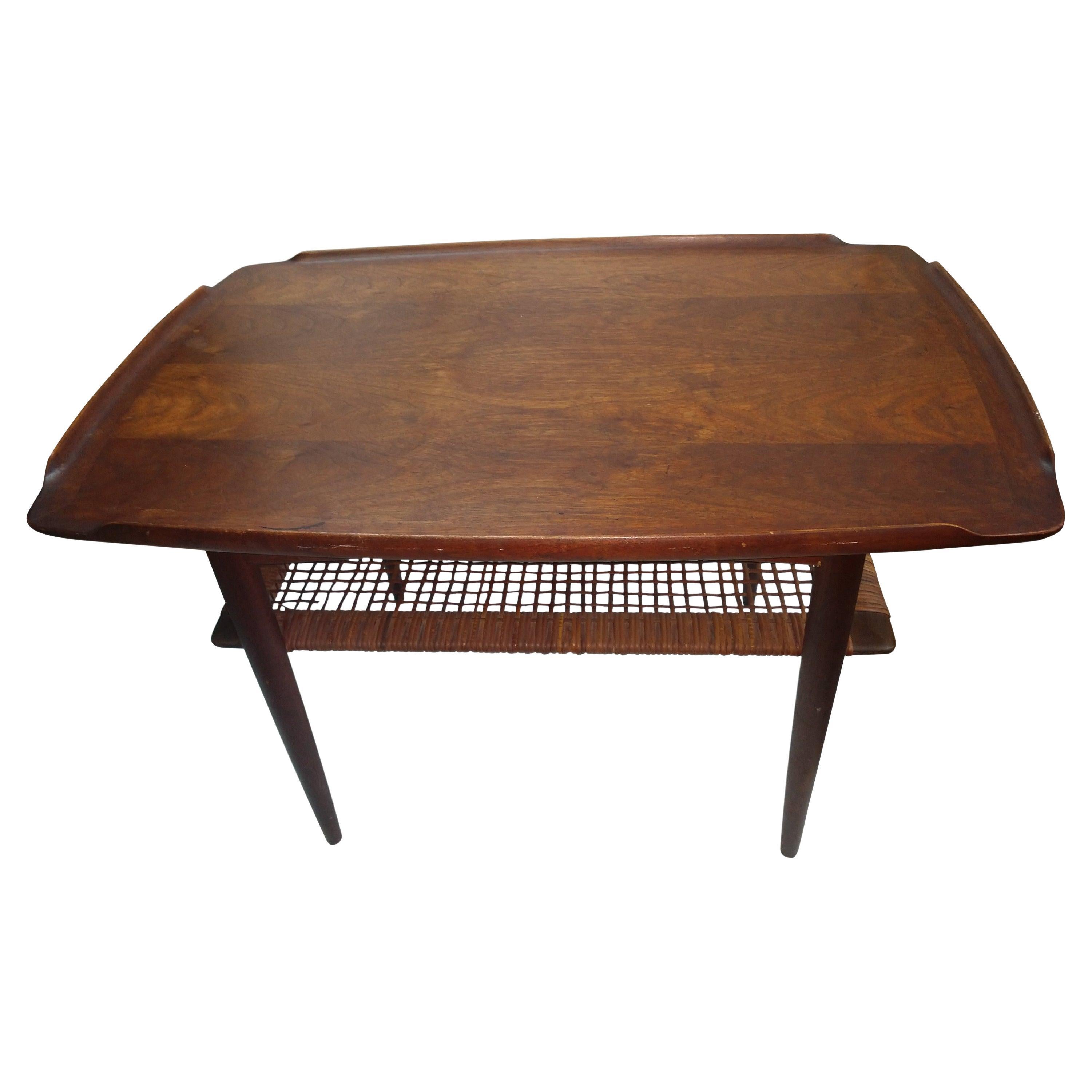 Mid Century Danish Modern End Table by Poul Jensen For Sale