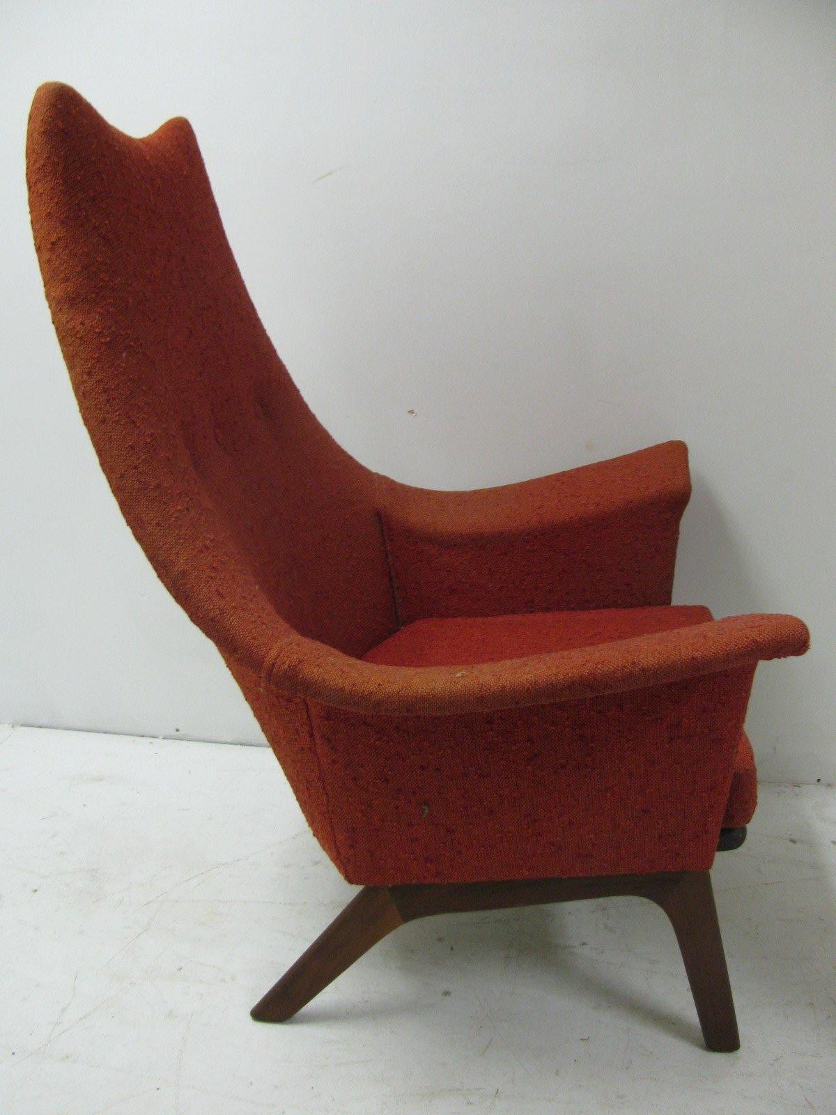 American Mid-Century Modern Wing Chair by Adrian Pearsall For Sale