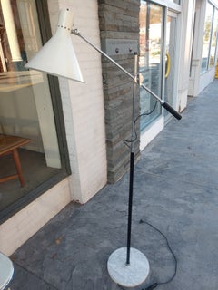 Retro Mid Century Modern Adjustable Floor Lamp Arredoluce Italy