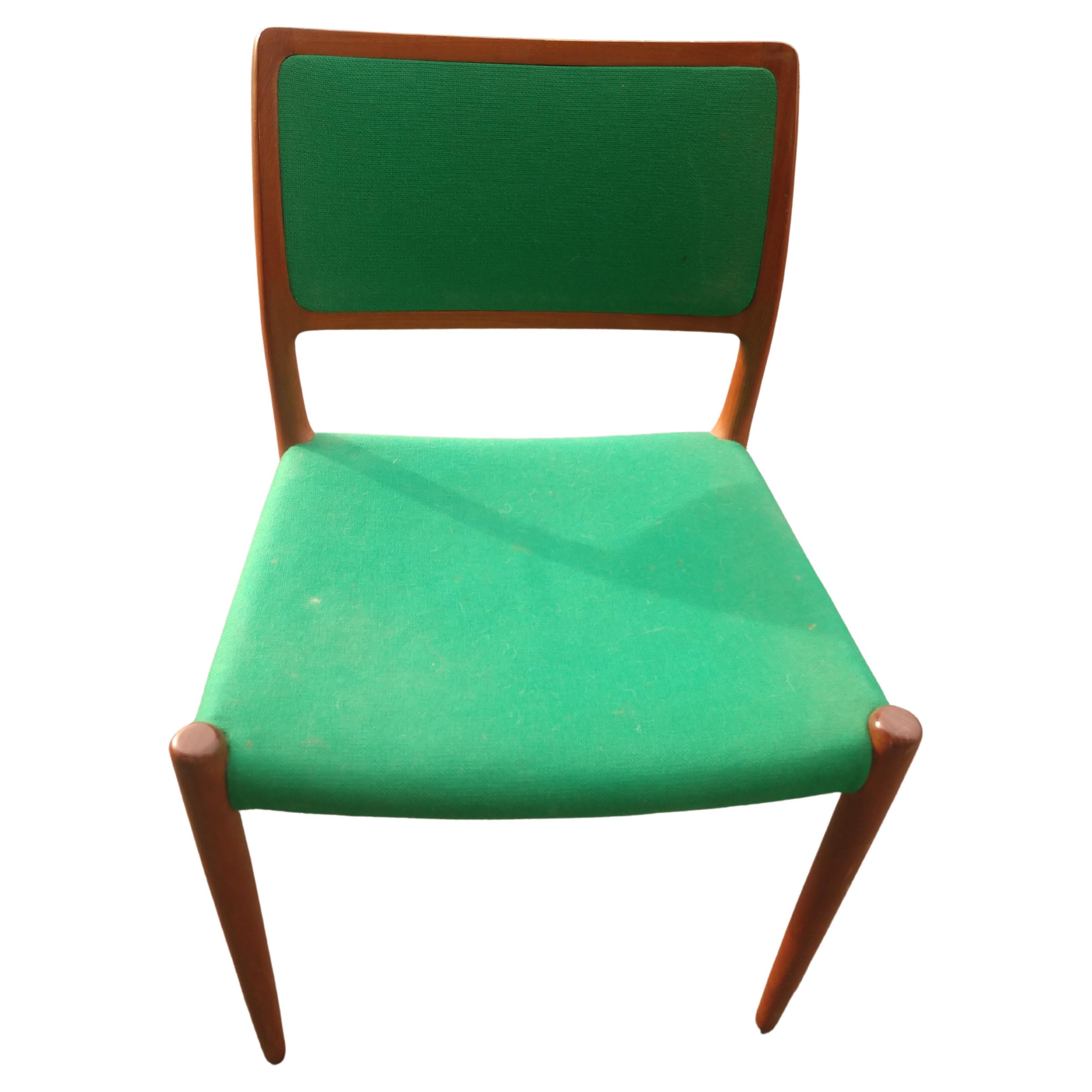 Lana Set di 6 sedie da pranzo JL Moller, metà secolo, danese moderno C 1970 in vendita