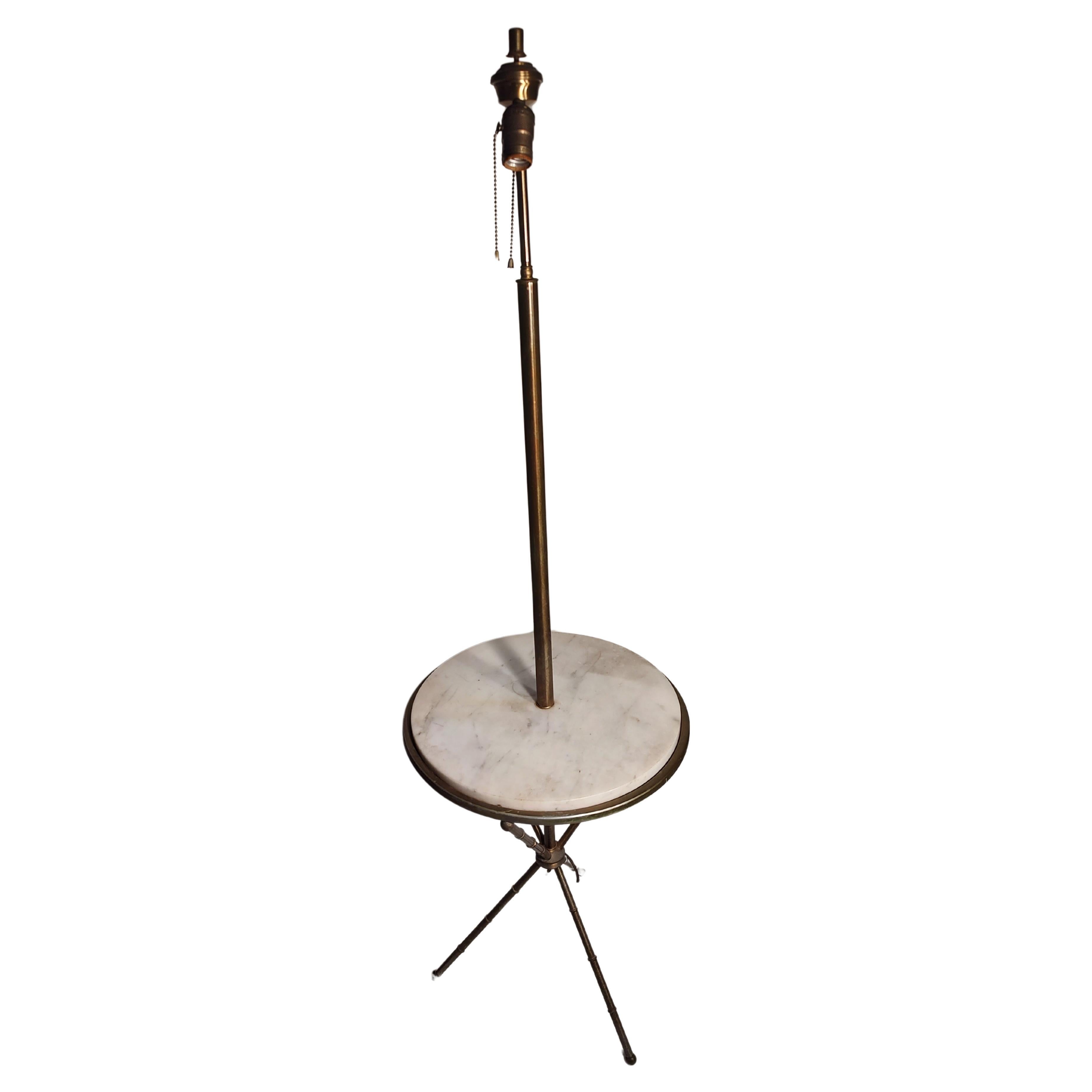 floor lamp with marble table