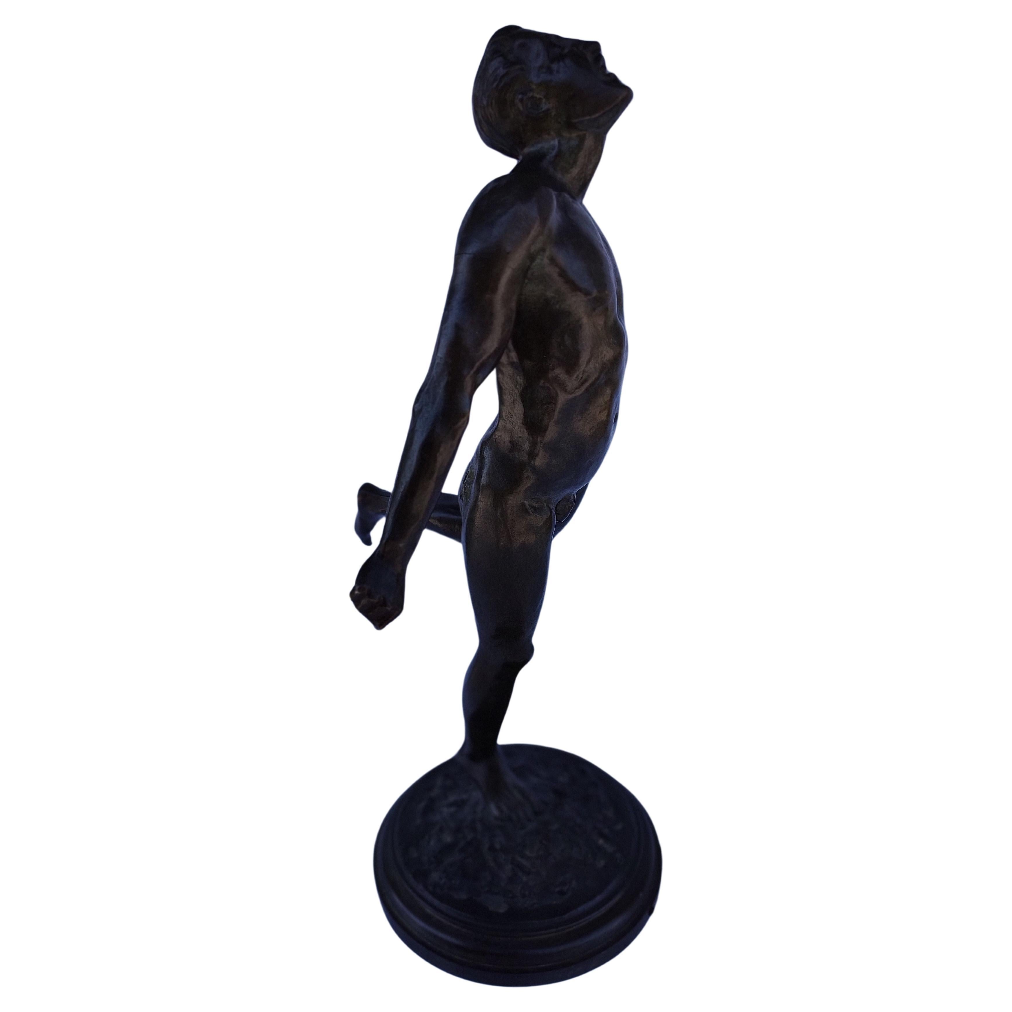 Nu masculin en bronze « Vouloir » de Jean Rabiant en vente 2
