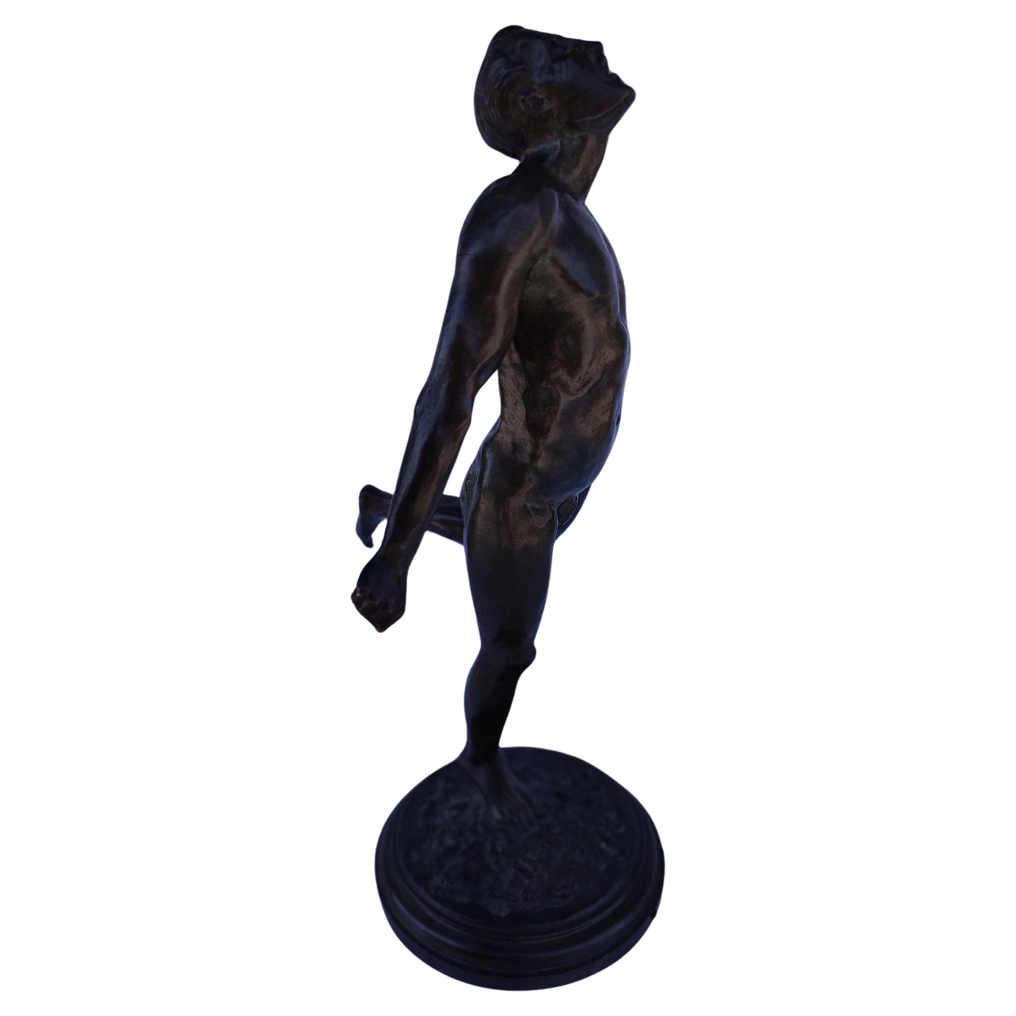 Mid-20th Century Bronze Male Nude 