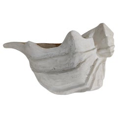 Retro Mid-Century Modern Plaster Planter in the Style of Serge Roche