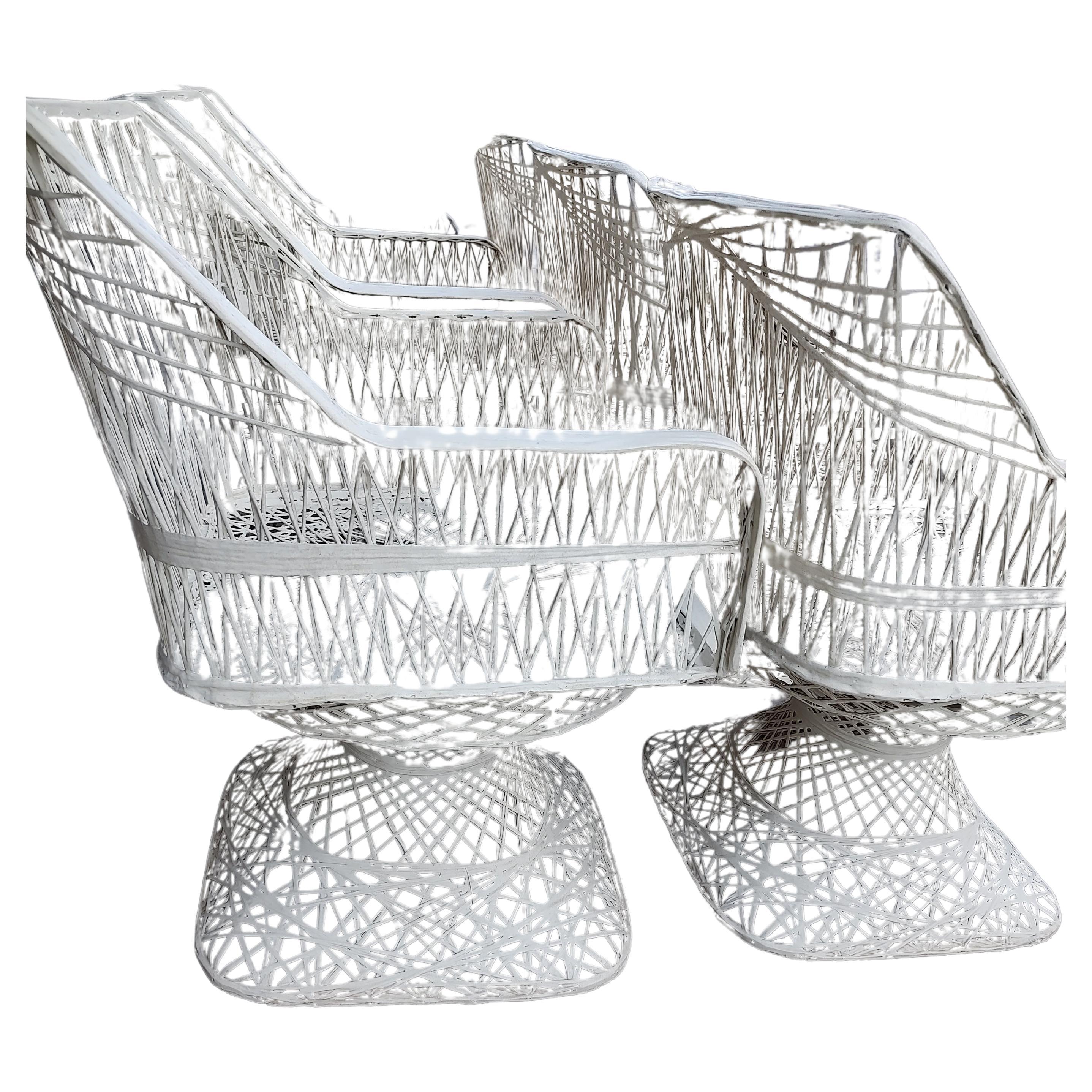 Ensemble de salle à manger 8 pièces en fibre de verre filée sculpturale et moderne du milieu du siècle par Russell Woodard Bon état - En vente à Port Jervis, NY