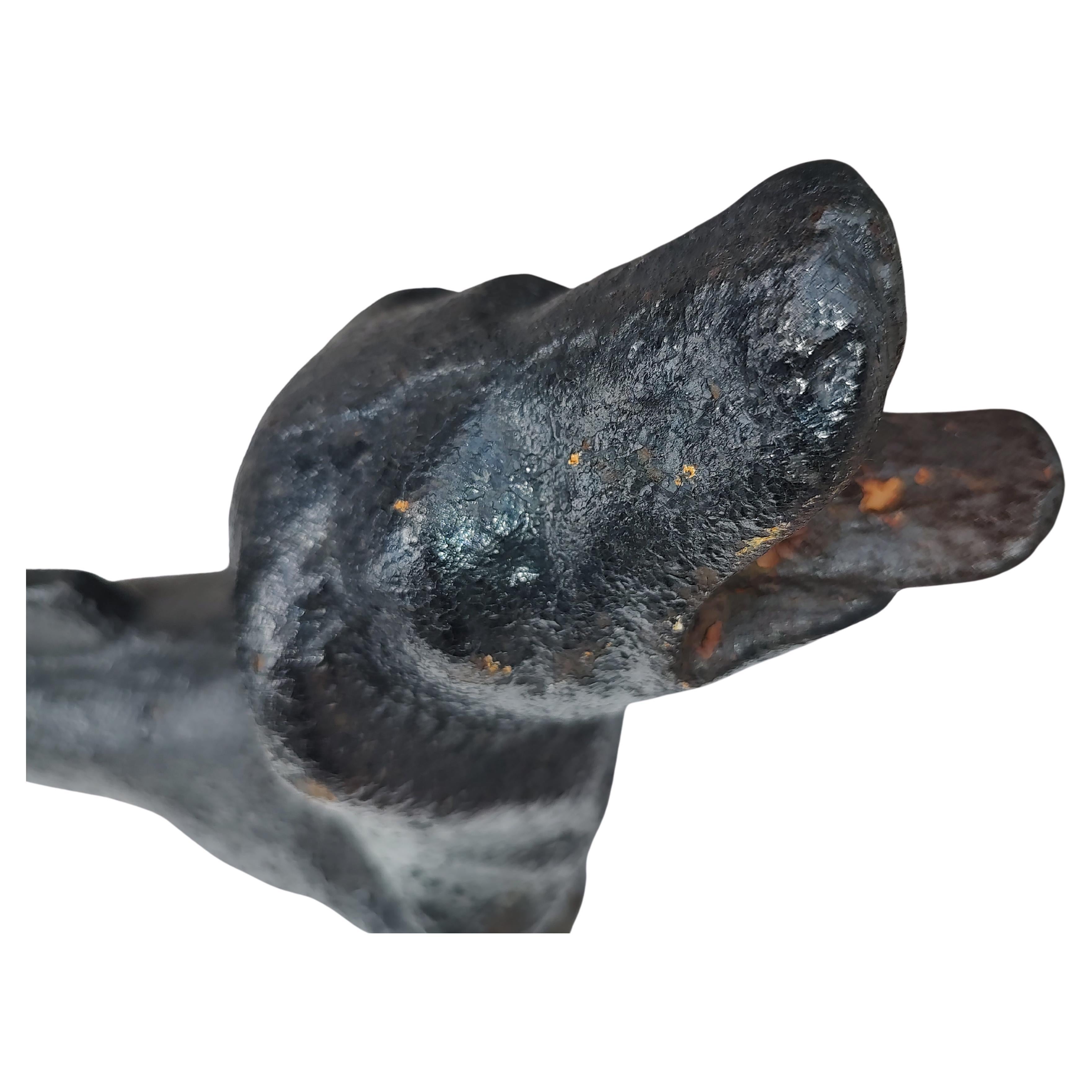 vintage cast iron dachshund boot scraper