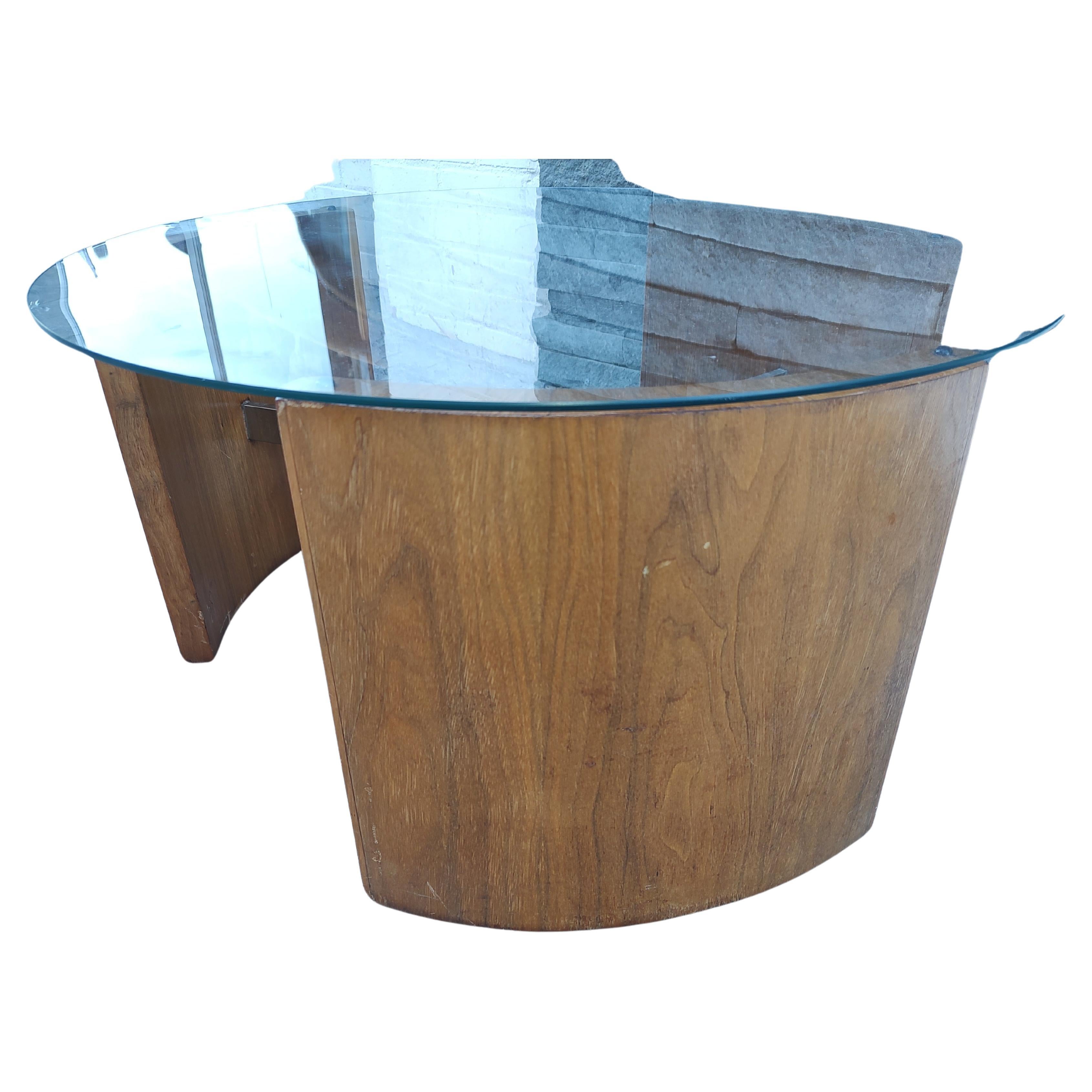 Mid-Century Modern Table à cocktail sculpturale « Radius » de Vladimir Kagan, mi-siècle moderne en vente