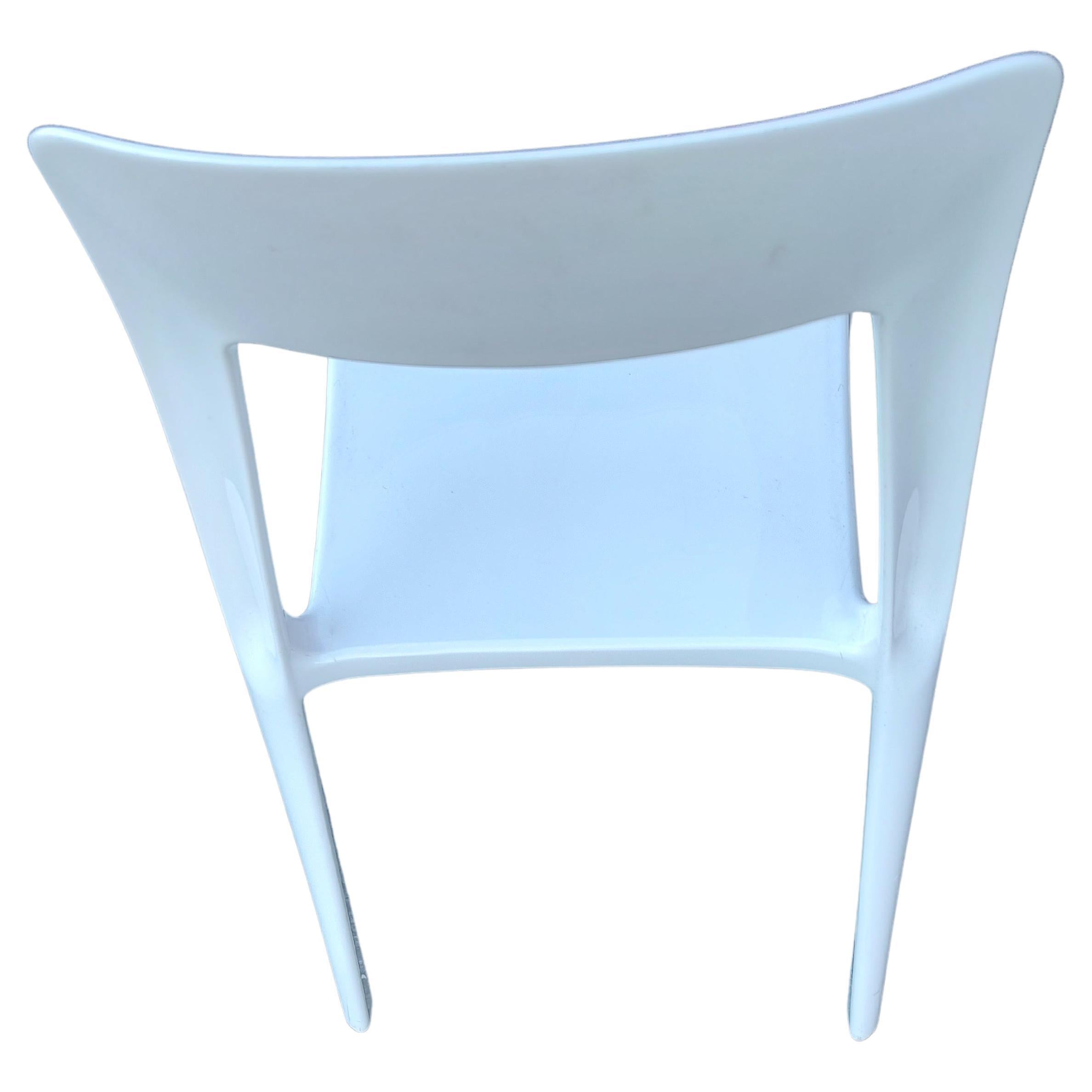 white stacking chairs